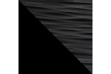 Apryl Modern TV Mediamöbel med Vitrinskåp och LED-belysning - Svart / Trä / Glas - Möbler - TV- & Mediamöbler - TV-möbelset