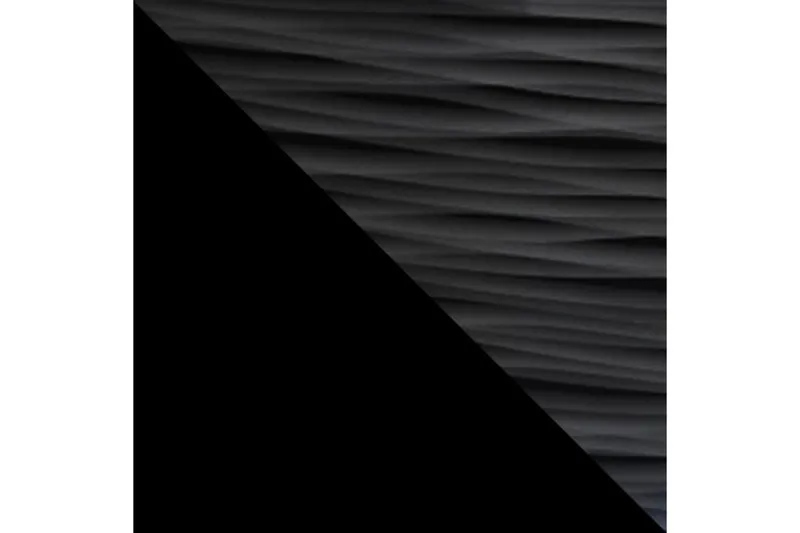 Apryl Modern TV Mediamöbel med Vitrinskåp och LED-belysning - Svart / Trä / Glas - Möbler - TV- & Mediamöbler - TV-möbelset