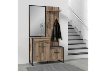 Carnais TV-Möbelset 114 cm - Brun/Grå - Möbler - TV- & Mediamöbler - TV-möbelset