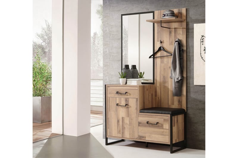 Carnais TV-Möbelset 114 cm - Brun/Grå - Möbler - TV- & Mediamöbler - TV-möbelset