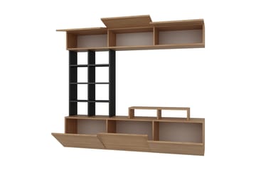 Decorotika Mediaförvaring - Teak/Svart - Möbler - TV- & Mediamöbler - TV-möbelset