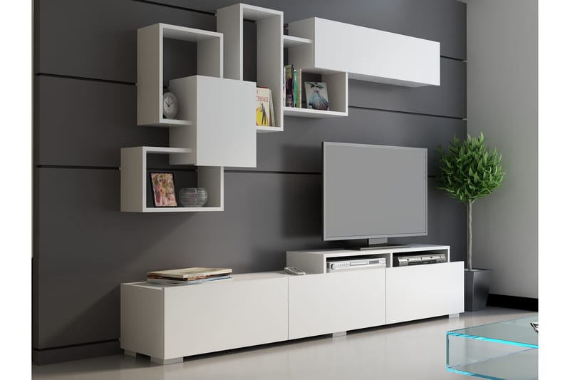 Decorotika Mediaförvaring - Vit - Möbler - TV- & Mediamöbler - TV-möbelset