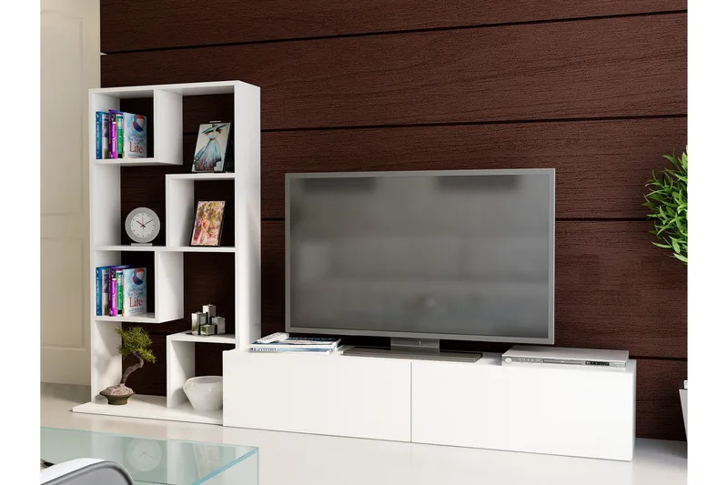 Decorotika Tv-bänk - Vit - Möbler - TV- & Mediamöbler - TV-möbelset