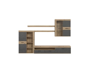 Dolnis Tv-möbelset 41x300 cm - Brun/Grå - Möbler - TV- & Mediamöbler - TV-möbelset