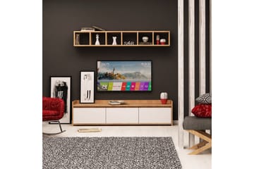 Hallförvaring Naidaj - Trä|Vit - Möbler - TV- & Mediamöbler - TV-möbelset