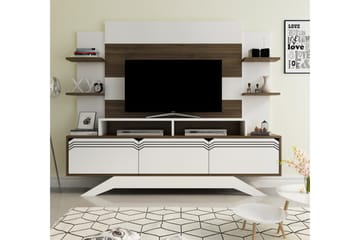 Hejde TV-Möbelset 149 cm - Vit/Brun - Möbler - TV- & Mediamöbler - TV-möbelset