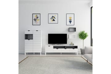 Hejde TV-Möbelset 180 cm - Vit/Grå - Möbler - TV- & Mediamöbler - TV-möbelset