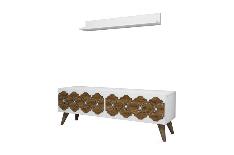 Hovdane TV-Möbelset 120 cm - Vit - Möbler - TV- & Mediamöbler - TV-möbelset