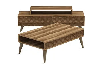 Hovdane TV-Möbelset 140 cm - Brun - Möbler - TV- & Mediamöbler - TV-möbelset