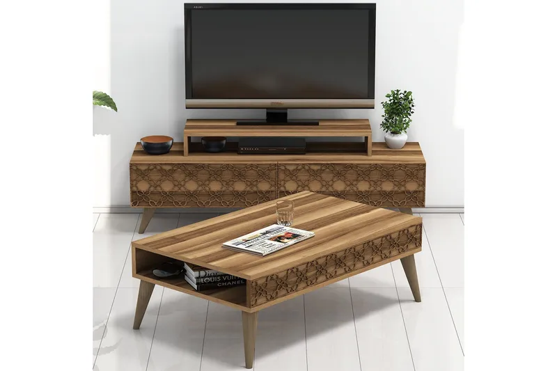 Hovdane TV-Möbelset 140 cm, Brun
