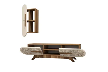 Hovdane TV-Möbelset 145 cm - Brun - Möbler - TV- & Mediamöbler - TV-möbelset