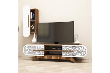 Hovdane TV-Möbelset 145 cm - Brun/Vit - Möbler - TV- & Mediamöbler - TV-möbelset