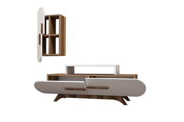 Hovdane TV-Möbelset 145 cm - Brun/Vit - Möbler - TV- & Mediamöbler - TV-möbelset