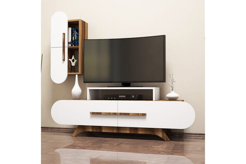 Hovdane TV-Möbelset 145 cm - Brun/Vit - Möbler - TV- & Mediamöbler - TV-möbelset