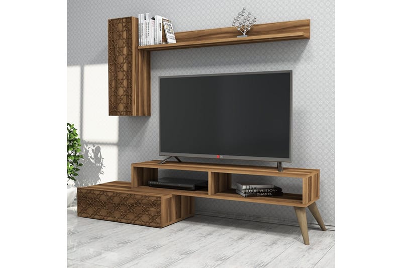 Hovdane TV-Möbelset 150 cm - Brun - Möbler - TV- & Mediamöbler - TV-möbelset