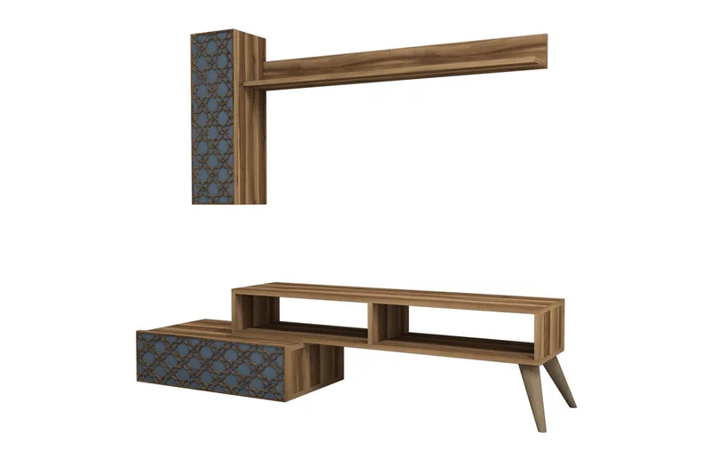 Hovdane TV-Möbelset 150 cm - Brun/Grå - Möbler - TV- & Mediamöbler - TV-möbelset