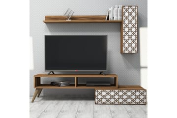 Hovdane TV-Möbelset 150 cm - Brun/Vit - Möbler - TV- & Mediamöbler - TV-möbelset