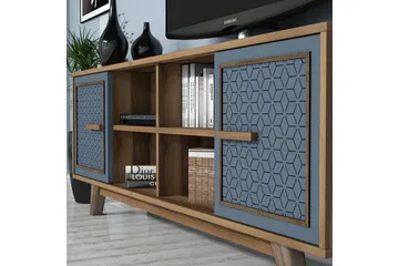 Hovdane TV-Möbelset 160 cm - Blå/Brun - Möbler - TV- & Mediamöbler - TV-möbelset