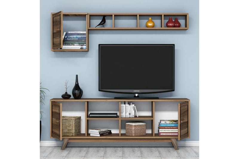 Hovdane TV-Möbelset 160 cm - Brun - Möbler - TV- & Mediamöbler - TV-möbelset