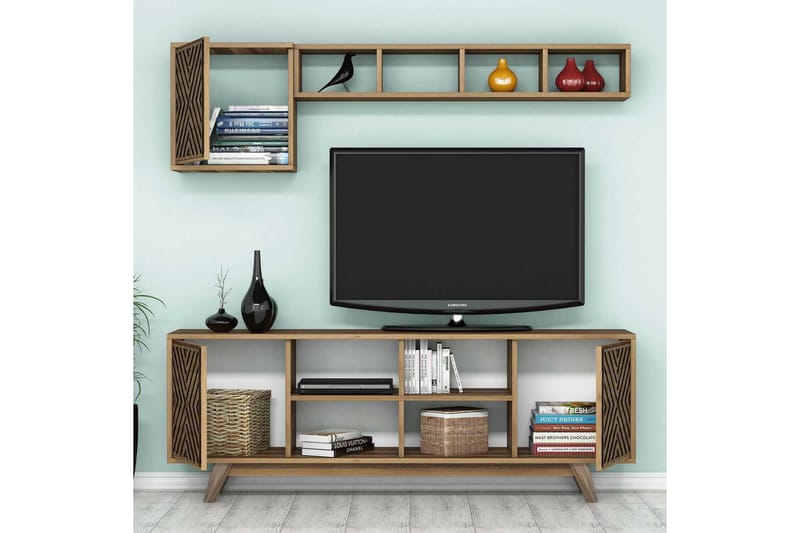 Hovdane TV-Möbelset 160 cm - Brun - Möbler - TV- & Mediamöbler - TV-möbelset