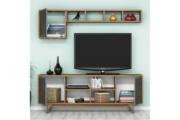 Hovdane TV-Möbelset 160 cm - Brun/Blå - Möbler - TV- & Mediamöbler - TV-möbelset