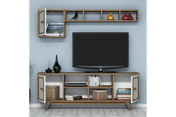 Hovdane TV-Möbelset 160 cm - Brun/Ek/Vit - Möbler - TV- & Mediamöbler - TV-möbelset
