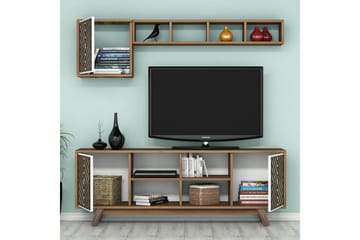 Hovdane TV-Möbelset 160 cm - Brun/Vit - Möbler - TV- & Mediamöbler - TV-möbelset