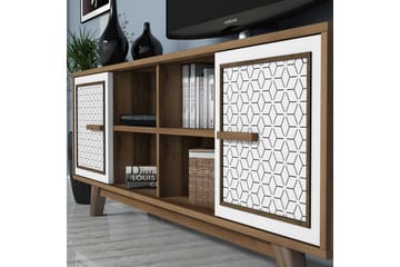 Hovdane TV-Möbelset 160 cm - Brun/Vit - Möbler - TV- & Mediamöbler - TV-möbelset