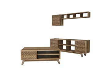 Hovdane TV-Möbelset 160 cm - Ek/Brun - Möbler - TV- & Mediamöbler - TV-möbelset