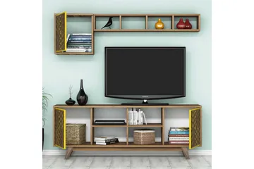 Hovdane TV-Möbelset 160 cm - Gul - Möbler - TV- & Mediamöbler - TV-möbelset