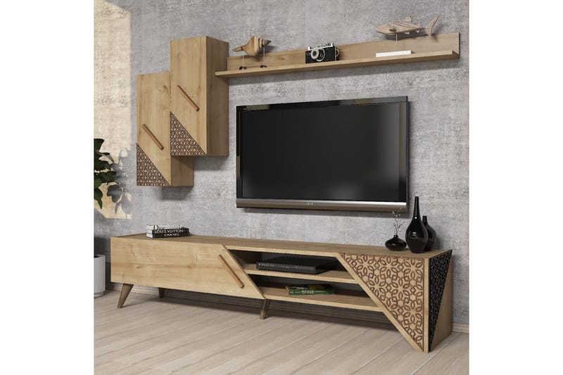 Hovdane TV-Möbelset 180 cm - Brun - Möbler - TV- & Mediamöbler - TV-möbelset