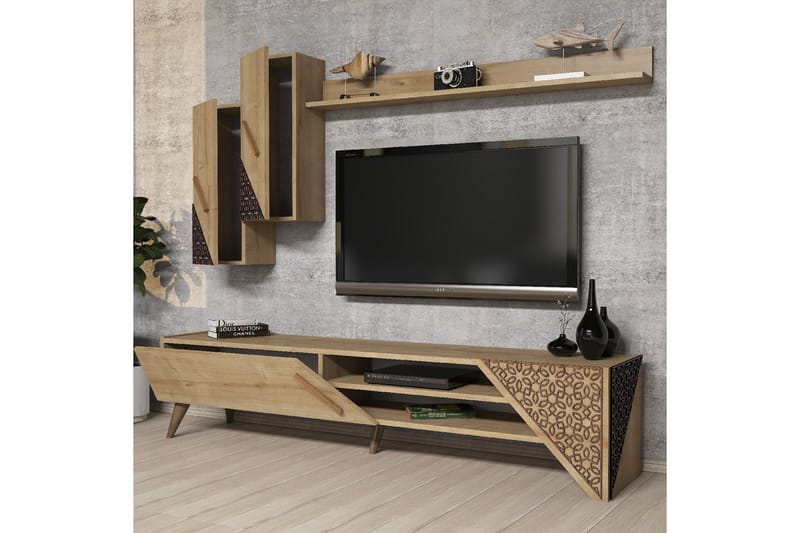 Hovdane TV-Möbelset 180 cm - Brun - Möbler - TV- & Mediamöbler - TV-möbelset