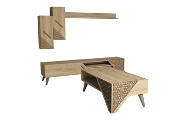 Hovdane TV-Möbelset 180 cm - Brun - Möbler - TV- & Mediamöbler - TV-möbelset