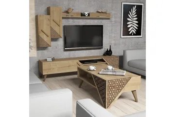 Hovdane TV-Möbelset 180 cm - Brun - Möbler - TV- & Mediamöbler - TV-möbelset