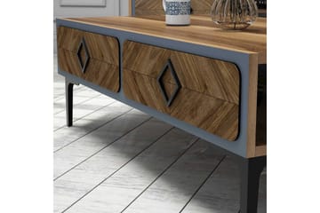 Hovdane TV-Möbelset 180 cm - Brun/Blå - Möbler - TV- & Mediamöbler - TV-möbelset