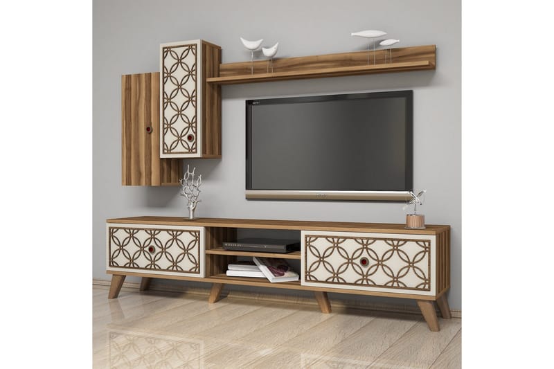 Hovdane TV-Möbelset 180 cm - Brun/Mönstrad - Möbler - TV- & Mediamöbler - TV-möbelset
