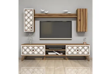 Hovdane TV-Möbelset 180 cm - Brun/Vit - Möbler - TV- & Mediamöbler - TV-möbelset