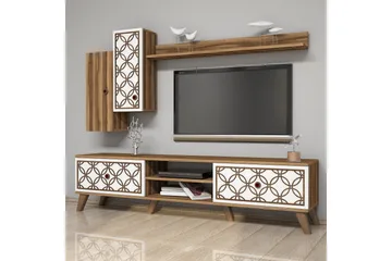 Hovdane TV-Möbelset 180 cm - Brun/Vit - Möbler - TV- & Mediamöbler - TV-möbelset