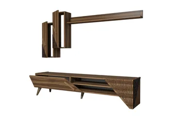 Hovdane TV-Möbelset 180 cm - Mörkbrun - Möbler - TV- & Mediamöbler - TV-möbelset