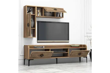 Hovdane TV-Möbelset 180 cm - Mörkbrun - Möbler - TV- & Mediamöbler - TV-möbelset