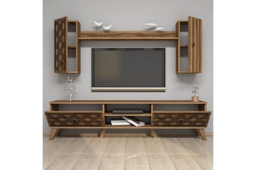 Hovdane TV-Möbelset 180 cm - Mörkbrun - Möbler - TV- & Mediamöbler - TV-möbelset