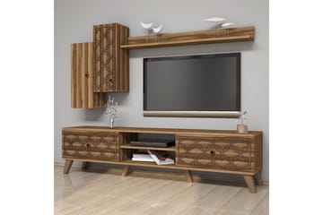 Hovdane TV-Möbelset 180 cm - Mörkbrun - Möbler - TV- & Mediamöbler - TV-möbelset
