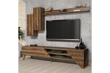 Hovdane TV-Möbelset 180 cm - Mörkbrun - Möbler - TV- & Mediamöbler - TV-möbelset