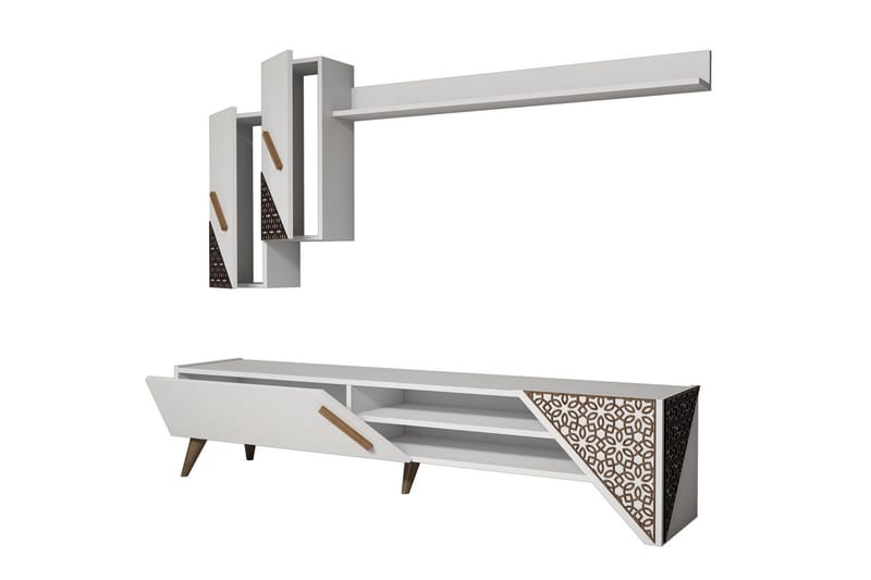 Hovdane TV-Möbelset 180 cm - Vit - Möbler - TV- & Mediamöbler - TV-möbelset