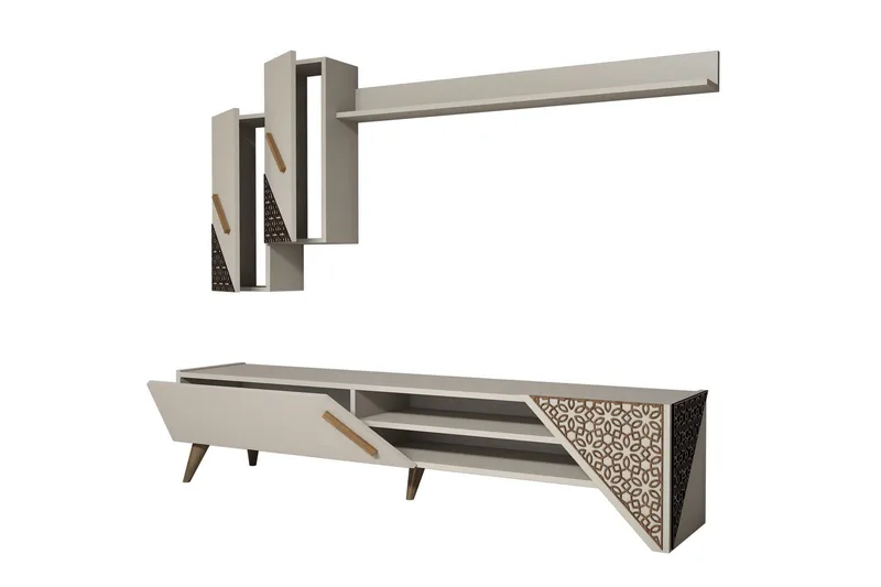 Hovdane TV-Möbelset 180 cm - Vit - Möbler - TV- & Mediamöbler - TV-möbelset