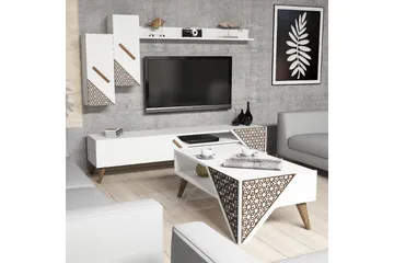 Hovdane TV-Möbelset 180 cm - Vit - Möbler - TV- & Mediamöbler - TV-möbelset