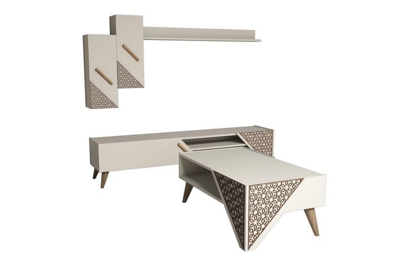 Hovdane TV-Möbelset 180 cm - Vit - Möbler - TV- & Mediamöbler - TV-möbelset