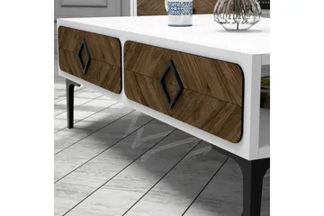 Hovdane TV-Möbelset 180 cm - Vit/Brun - Möbler - TV- & Mediamöbler - TV-möbelset