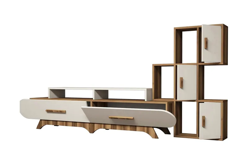 Hovdane TV-Möbelset 205 cm - Brun - Möbler - TV- & Mediamöbler - TV-möbelset