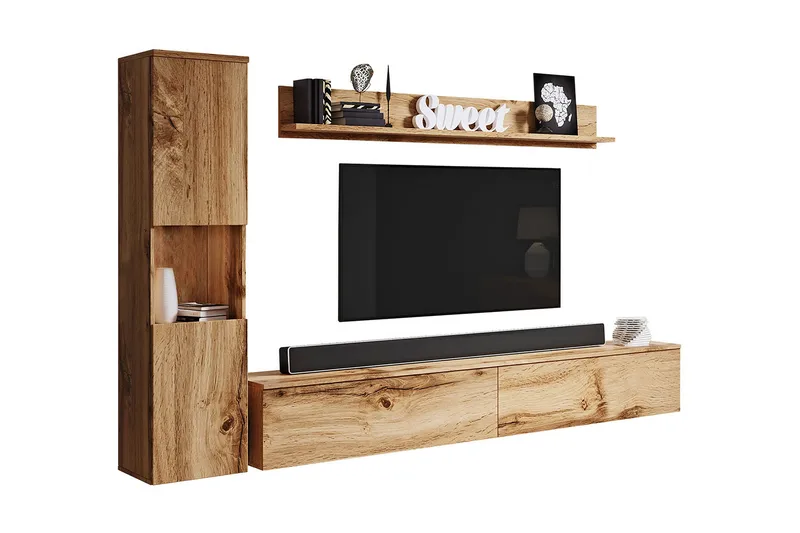 Kanehiro Tv-möbelset - Natur - Möbler - TV- & Mediamöbler - TV-möbelset